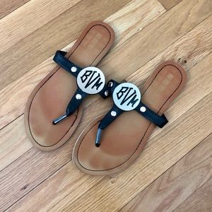 Marley Lilly Monogrammed Sandals